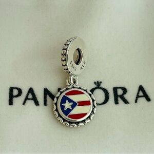 Pandora Puerto Rico Flag Exclusive Dangle Charm San Juan Puerto Rico